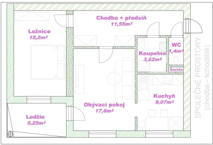 Pronájem bytu 2+1, Klatovy, Luční, 67 m2