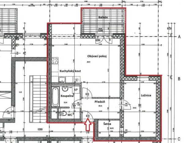 Pronájem bytu 2+kk, Hradec Králové, K Meteoru, 59 m2