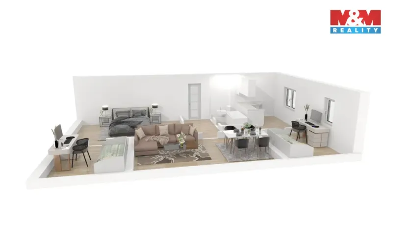 Prodej bytu 2+1, Čestice, 57 m2