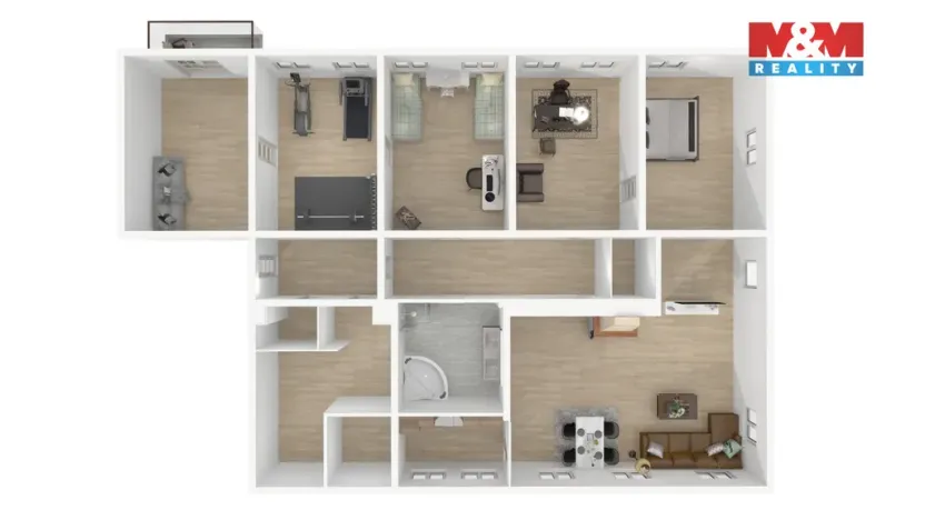 Prodej atypického bytu, Březová, Smetanova, 177 m2