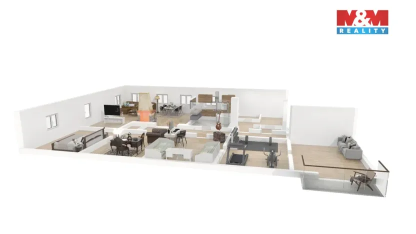 Prodej atypického bytu, Březová, Smetanova, 177 m2