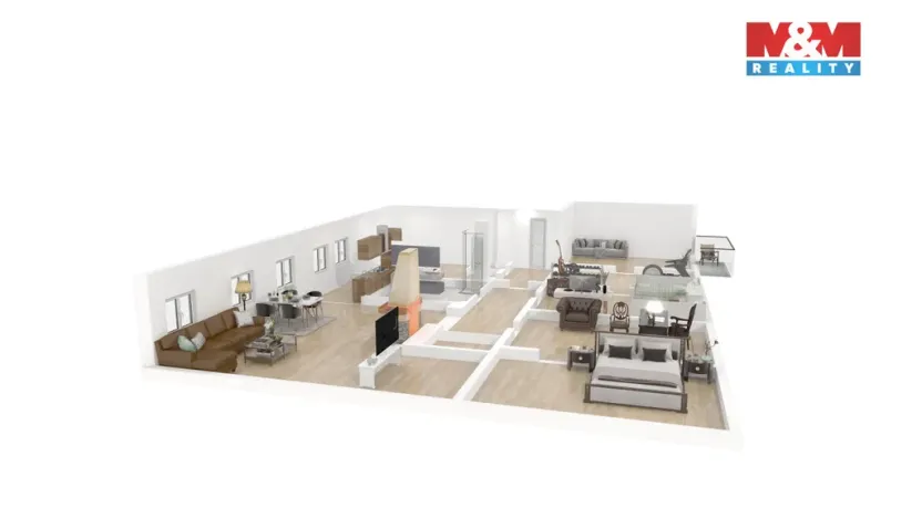 Prodej atypického bytu, Březová, Smetanova, 177 m2