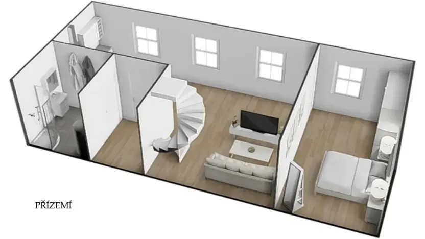 Pronájem bytu 3+kk, Rostěnice-Zvonovice, 64 m2