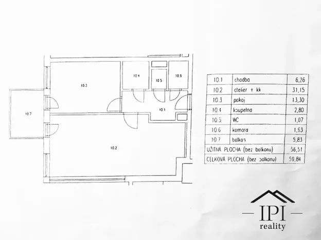 Pronájem bytu 2+kk, Praha - Michle, V dolině, 57 m2