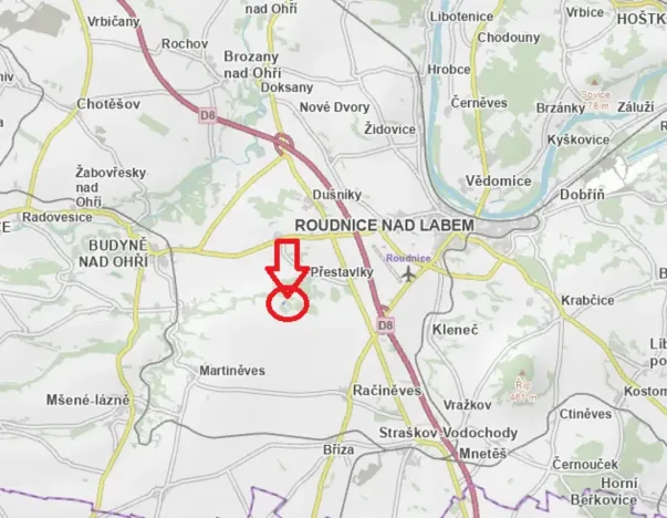 Prodej lesa, Budyně nad Ohří, 3677 m2