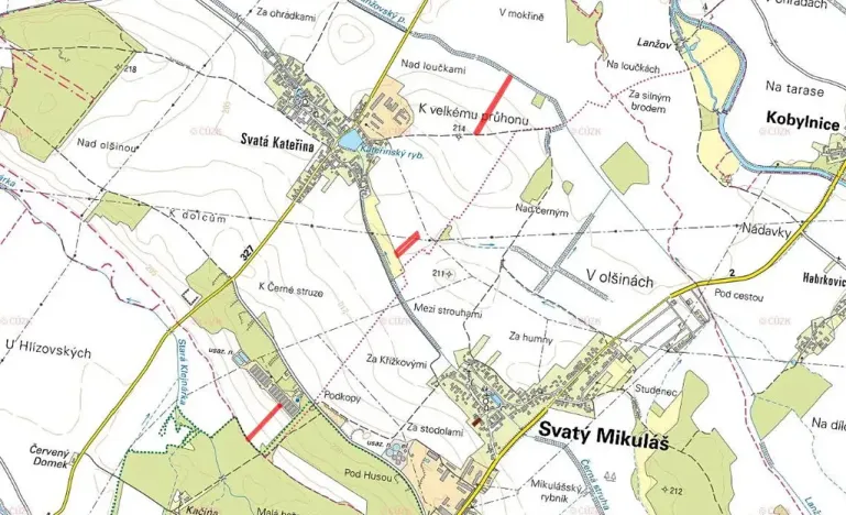 Prodej pole, Svatý Mikuláš, 4999 m2