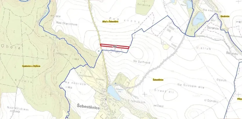 Prodej pole, Zbýšov, 6010 m2