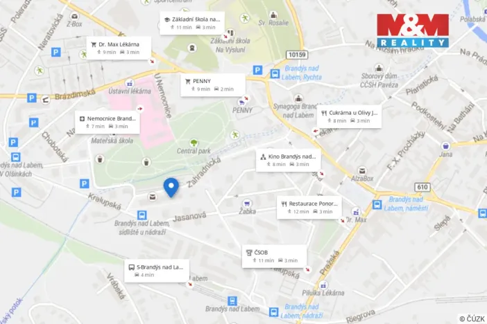 Pronájem bytu 1+kk, Brandýs nad Labem-Stará Boleslav - Brandýs nad Labem, Zahradnická, 39 m2