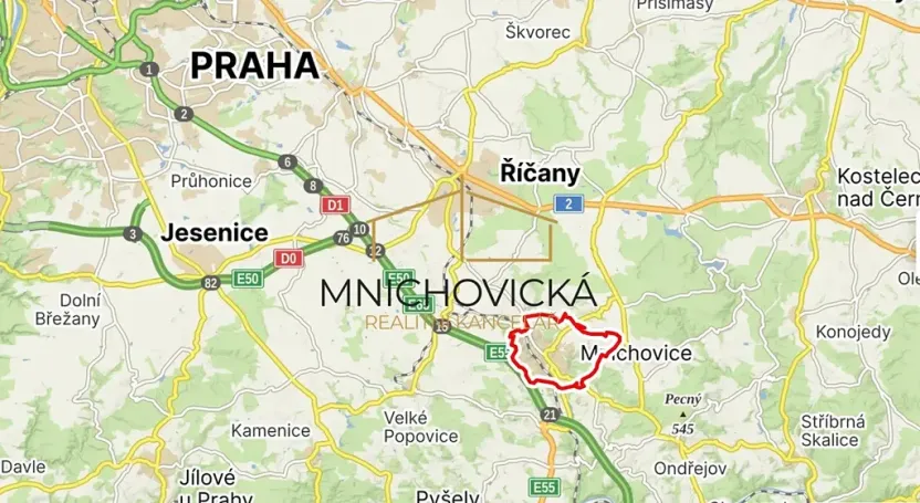 Prodej pozemku pro bydlení, Mnichovice, Hrusická, 26925 m2