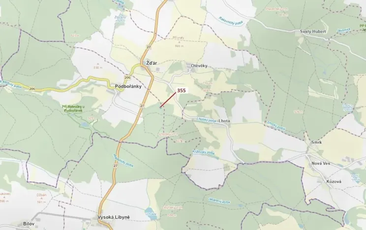 Dražba lesa, Jesenice, 1924 m2