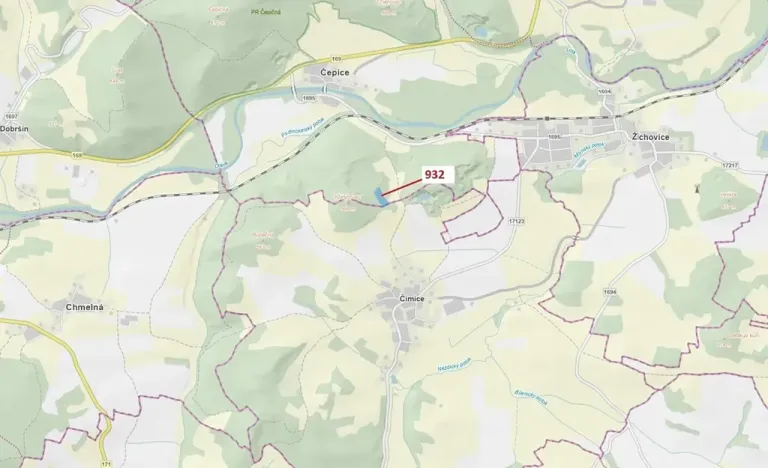 Dražba lesa, Rabí, 7006 m2