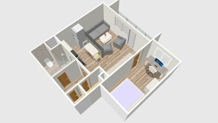 Pronájem bytu 2+kk, Brno, Krymská, 40 m2