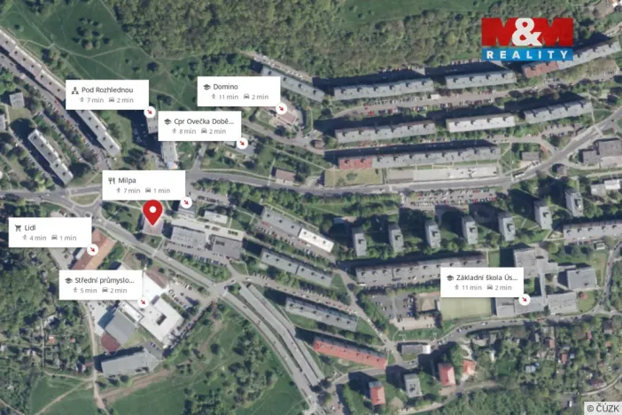 Pronájem komerční nemovitosti, Ústí nad Labem - Severní Terasa, Šrámkova, 44 m2