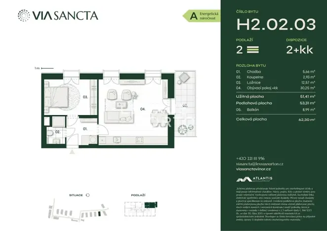 Prodej bytu 2+kk, Praha - Vinoř, Mladoboleslavská, 53 m2
