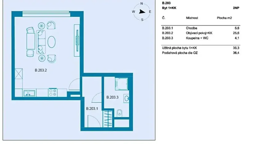 Prodej bytu 1+kk, Praha - Chodov, Benkova, 37 m2