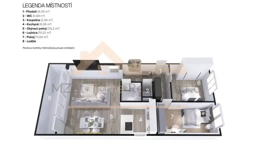 Prodej bytu 3+kk, Praha - Braník, Novodvorská, 68 m2