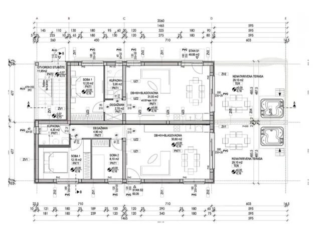 Prodej bytu 2+kk, Vrsi, Chorvatsko, Put Konobina, 68 m2