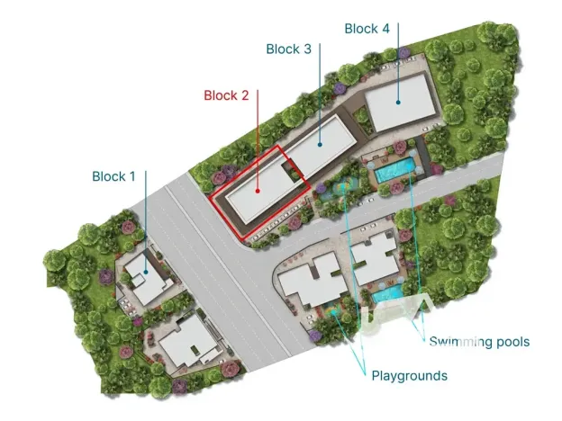 Prodej bytu 2+kk, Lemesos, Kypr, 51 m2