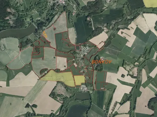 Dražba pole, Boňkov, 3466 m2