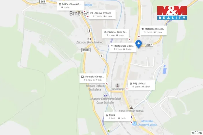 Prodej rodinného domu, Brněnec - Moravská Chrastová, 92 m2