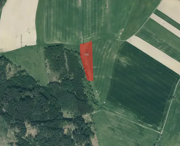 Prodej pole, Raková, 9423 m2