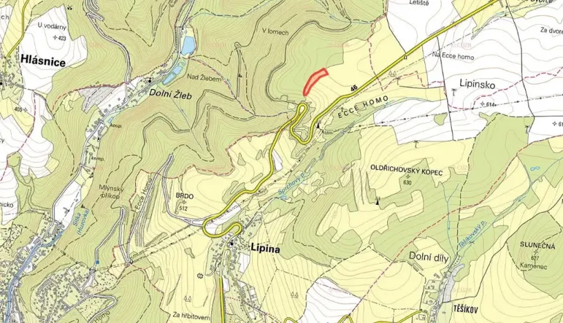 Prodej louky, Lipina, 11765 m2