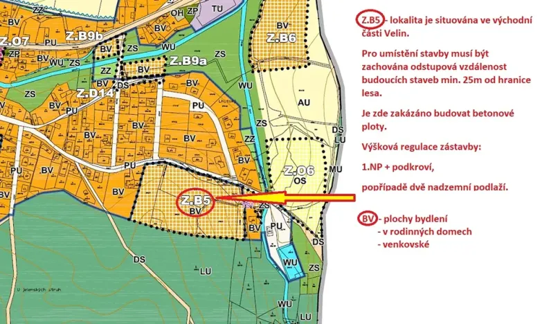Prodej pozemku pro bydlení, Veliny, 1115 m2