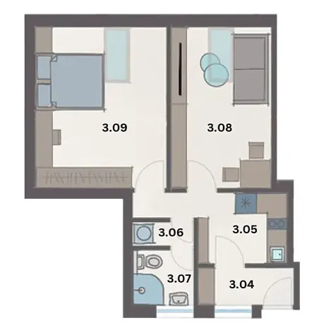 Prodej bytu 2+1, Brno, Netušilova, 46 m2