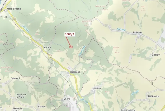 Dražba lesa, Zubrnice, 26 m2