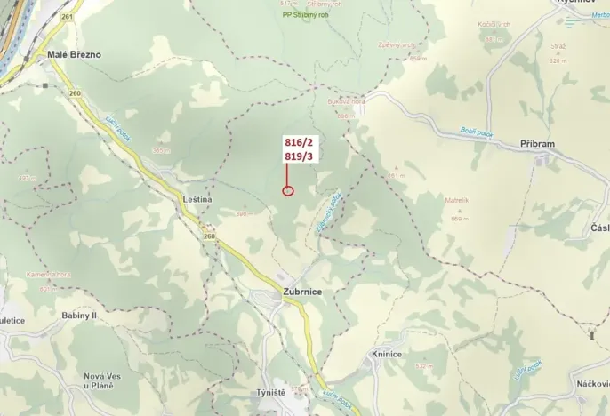 Dražba lesa, Zubrnice, 85 m2