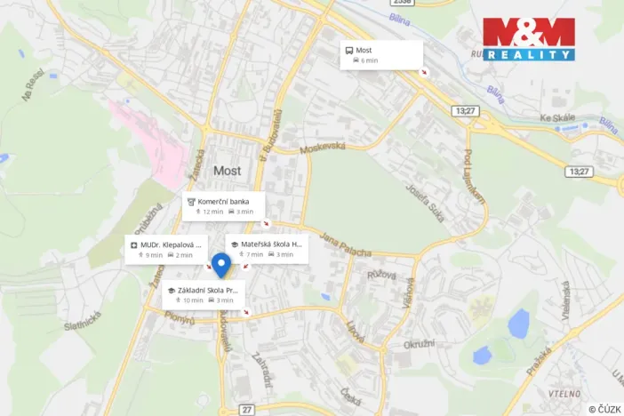 Prodej bytu 2+1, Most, Jaroslava Vrchlického, 52 m2