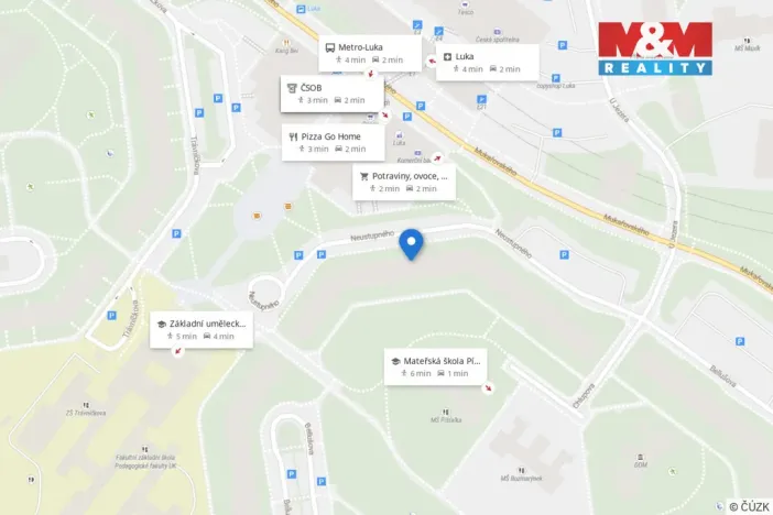 Prodej bytu 3+1, Praha - Stodůlky, Neustupného, 82 m2