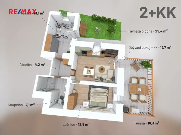 Prodej bytu 2+kk, Svoboda nad Úpou, Nádražní, 54 m2