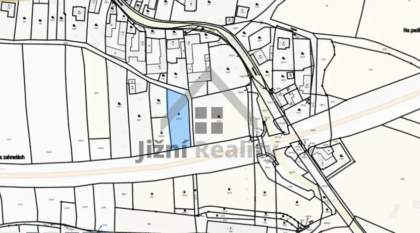 Prodej zahrady, Chýnov, Černovická, 1274 m2