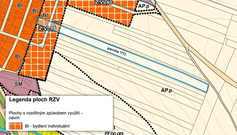 Prodej podílu pozemku pro bydlení, Vlašim, 2577 m2
