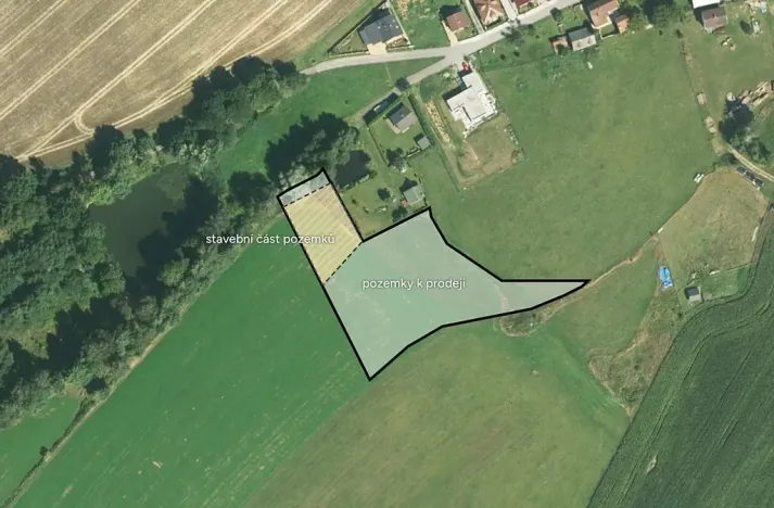 Prodej pozemku pro bydlení, Jiřice, 5723 m2