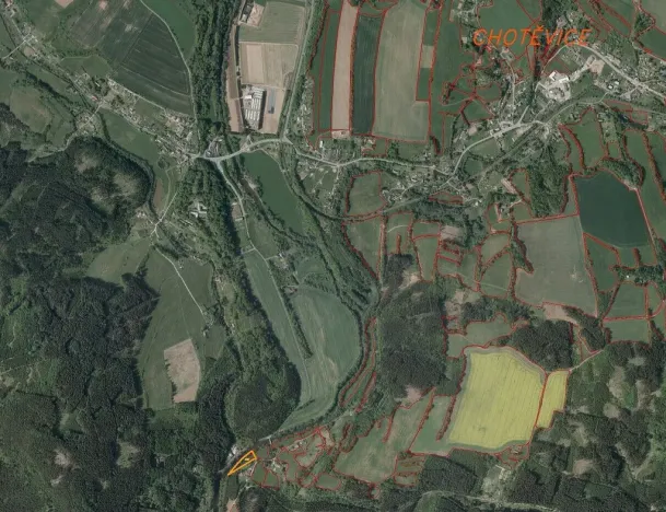 Prodej pozemku, Chotěvice, 3601 m2