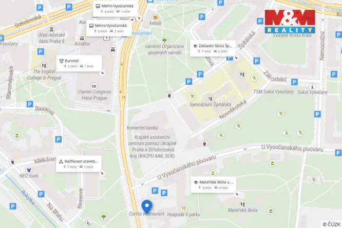 Pronájem obchodního prostoru, Praha - Vysočany, Freyova, 5 m2