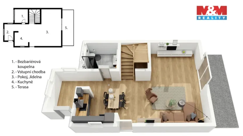 Pronájem rodinného domu, Jirny, 138 m2