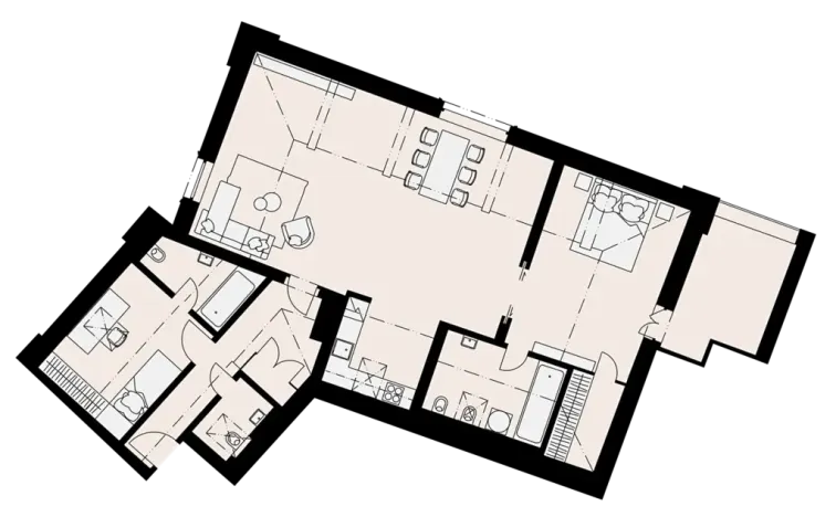 Pronájem bytu 3+kk, Praha - Košíře, Musílkova, 114 m2