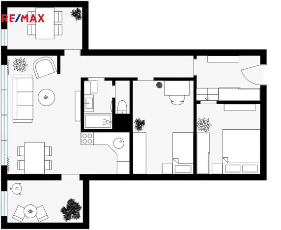 Prodej atypického bytu, Praha - Hostivař, Přeštická, 68 m2