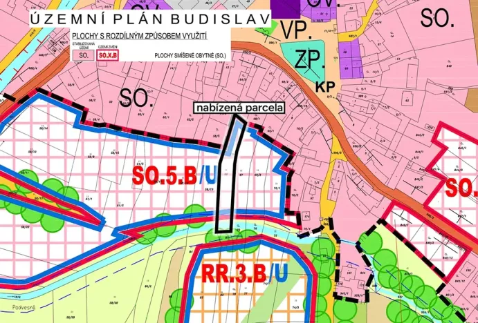 Prodej pozemku pro bydlení, Budislav, 1286 m2
