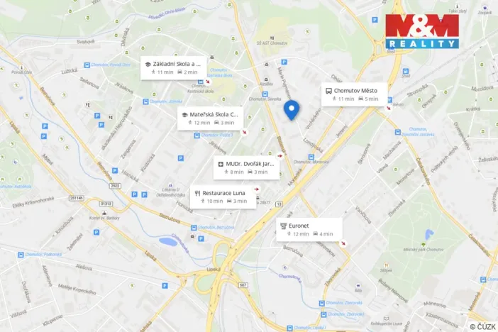 Pronájem bytu 2+1, Chomutov, Blatenská, 51 m2