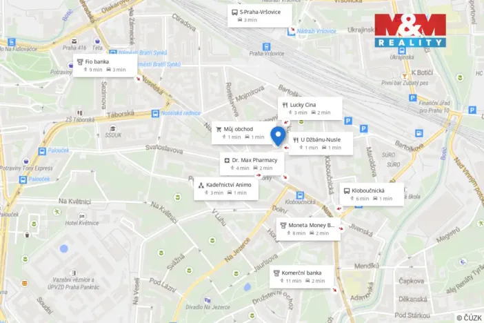 Pronájem bytu 1+kk, Praha - Nusle, V Horkách, 25 m2