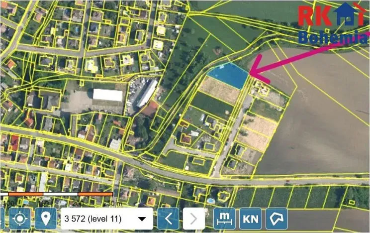Prodej pozemku pro bydlení, Dobrovice, Na Spravedlnosti, 1369 m2