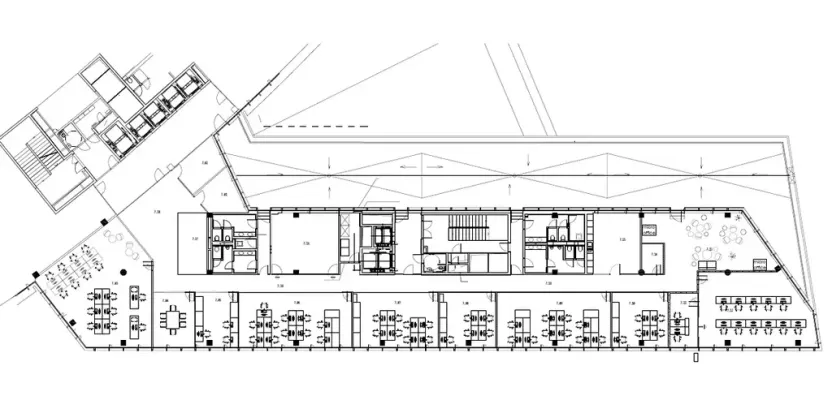 Pronájem kanceláře, Praha - Nusle, Pikrtova, 860 m2