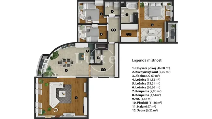 Prodej bytu 5+kk, Praha - Břevnov, Slavníkova, 294 m2
