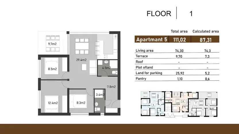 Prodej bytu 4+kk, Nin, Chorvatsko, 87 m2
