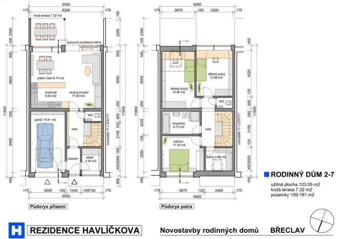 Prodej rodinného domu, Břeclav, Havlíčkova, 123 m2
