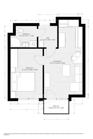 Pronájem bytu 2+kk, Jinočany, U potoka, 39 m2